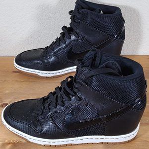 Nike Women's Dunk Sky Hi Wedge Black Sneakers